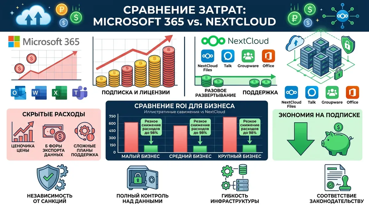 Экономия на лицензиях: переход с Microsoft 365