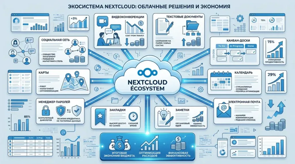 Топ-10 приложений NextCloud для бизнеса